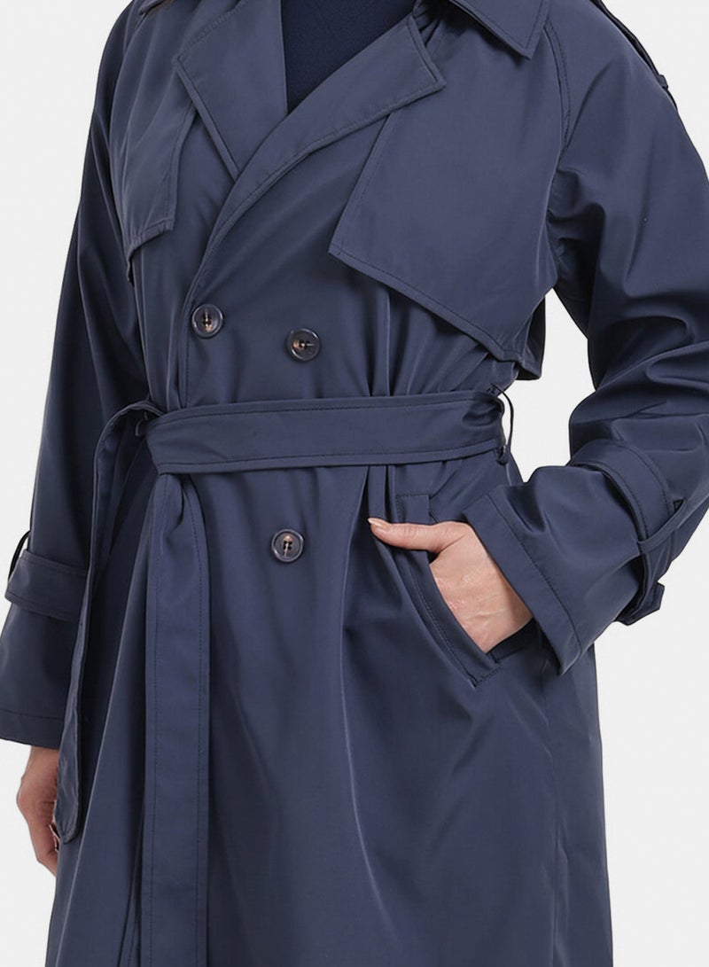 Carina Double-Breasted Trench Coat - Image 3